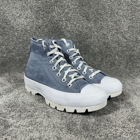 Converse Chuck Taylor All Star Lugged 571165C Women’s Size 6 Blue Platform Shoes - Picture 2 of 12